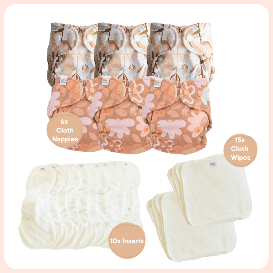 Newborn Everyday Soft Cover Nappy Bundle | Banksia